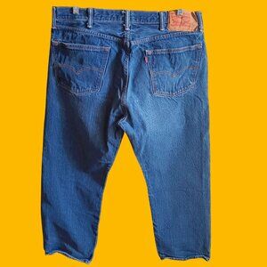 Men's 38x29 Fit Denim Jeans Levis 501 Buttonfly Classic Raw 38x29